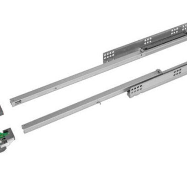 Corrediça Oculta 500mm | Extensão Parcial | Amortecimento Slo